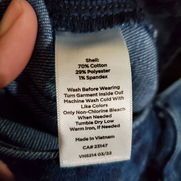 Talbots Jeans Womens Size 6 Blue Leopard Slim Ankle Cotton Blend - Picture 4 of 10